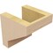 Ekena Millwork 5"W x 5"D x 5"H Wide Clemmons Rough Cedar Woodgrain TimberThane Corbel, Primed Tan CORUR05X05X05CLERCPR - alternate 3